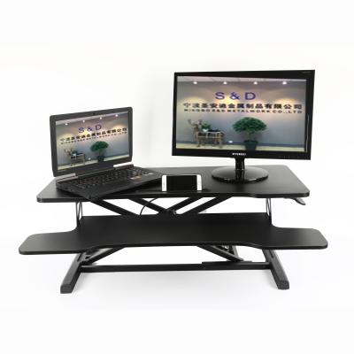 China (Height) Simple Height Adjustable Smart Standing Desk Stand Up Adjustable Laptop Tray Desk Office Riser Stand for sale