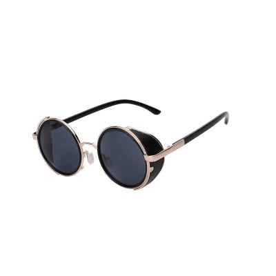 China Wholesale Custom Round Frame Women's Retro Steampunk Plastic Sun Glasses Plastic Sun Glasses 2020 for sale