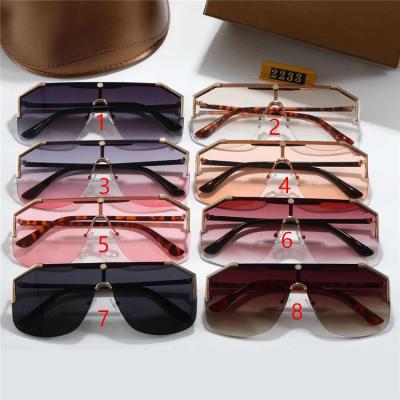 China 2021Luxury New Square Brand Metal Rivet Trend Single Female Eyewear Oversized Half Frame Sunglasses for sale