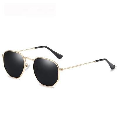 China Square Retro Vintage Tops Classies Sun Glass Mirror Lens Polarized Square Sunglasses for sale