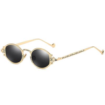 China Wholesale New Design Rimless Classic Sun Glasses Women Shape Metal Circle Polarized Sunglasses 2020 for sale