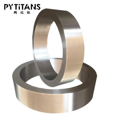 China Factory industry directly sell bright surface GR2 titanium forged ring backing for custom by pyitans for sale