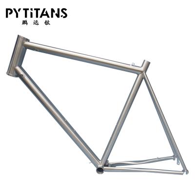 China Titanium BMX Bike Frame Titanium GR9 Alloy Road Bike Frame For Disc Brake Best Price 700C for sale