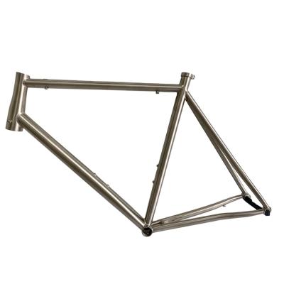 China High Quality Titanium Road Bike Alloy Bike Frame For Titanium Road Bicycle And Titanium Fork 700C GR9 Bike for sale