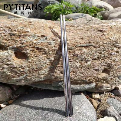 China PYTITANS Outdoor Activities Brand Chopstick Titanium Solid Round Or High Quality Square Gift Chopstick for sale