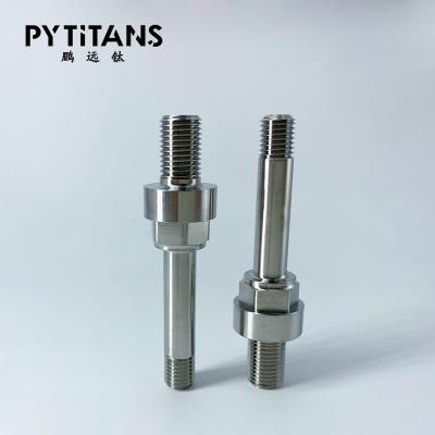 China Motorcycle Factory Wholesale GR5 Titanium Alloy CNC Bolt For Kingpin And Axles By PYTITANS for sale