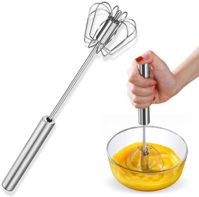 China Sustainable Hot Sale Semi-Automatic Beat Stainless Steel Hand Pressure Egg Beater Kitchen for sale