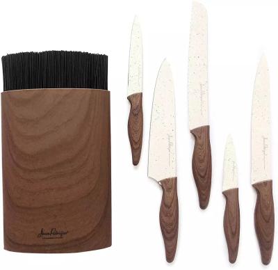 China Top Quality 5pcs Kitchen Knife Set Chef Bread Carving Utility Viable Sharp Paring Knives Cleaver for sale