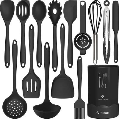 China Durable Accessories Kitchen Utensils Set Kitchen Accessories Cookware Set Wholesale 15 Pcs Silicone Kitchen Utensil Set for sale