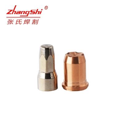 China Plasma Cutting Zhangshi Trafimet S75 Electrode Nozzle Plasma Cutting Parts for sale