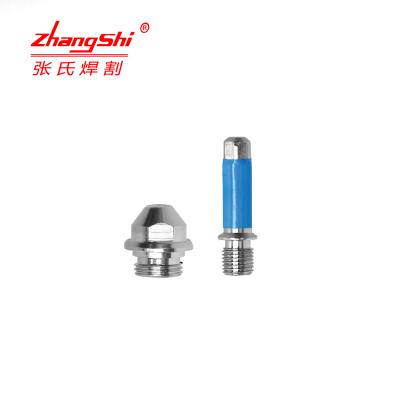 China Plasma Cutting Zhangshi OTC D12000 Electrode Nozzle H839M00 H839G03 Plasma Cutting Parts for sale