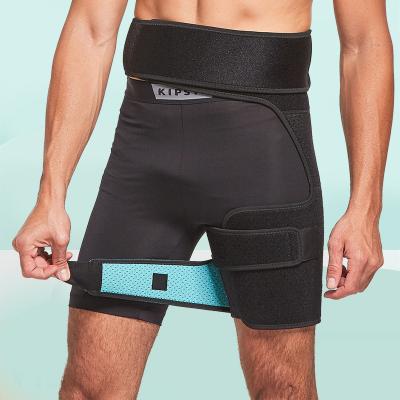 China Hot Adjustable Men's Hip Guard Thigh Guard Belt Femoral Sports Muscle Protection Femoral Main Belt for sale