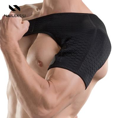 China Breathable High Quality Adjustable Sports Shoulder Support Recovery Tend Up Shoulder Protector Belt for sale