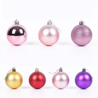 China Unbreakable Christmas Decoration Hot Sale Plastic Christmas Tree Ornaments Ball Set for sale