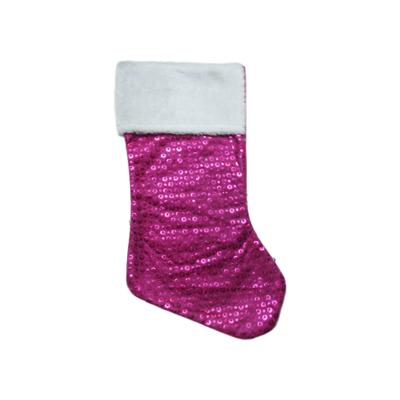 China Hot Sale Chirstmas Gift Bag Christmas Ornaments Gift Glitter Candy Bag Stocking for sale