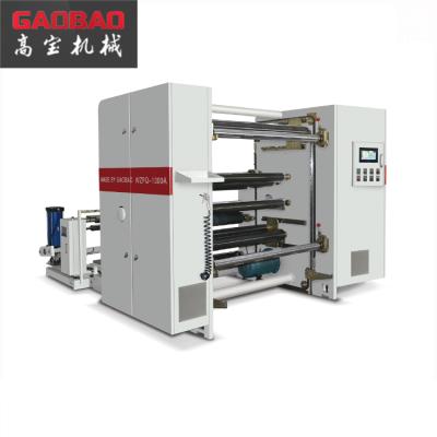 China Automatic Paper /Aluminum /Foil /Plastic Film Coated Gaobao Paper Cup Bottom Kraft Paper Bag Slitting And Rewinding Machine for sale