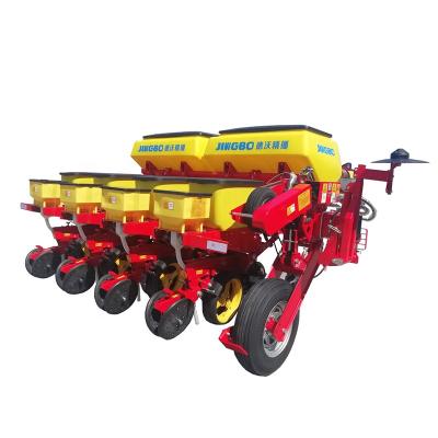 China Seed Planting Machine Used By Pneumatic Tractor Air-Suction Maize Corn Onion Soybean Tractor Precision 4 Row Corn Planter for sale