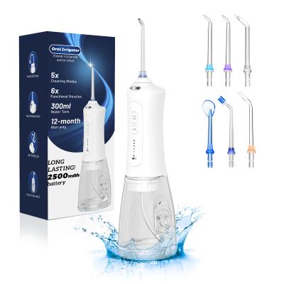 China Powerful Pulsation Water Flosser 2500mAh Battery Cordless Oral Irrigator Dental for sale