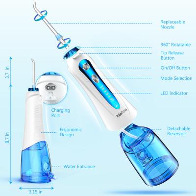 China Agua dental Jet Flosser Rechargeable For Braces y salida anti en venta