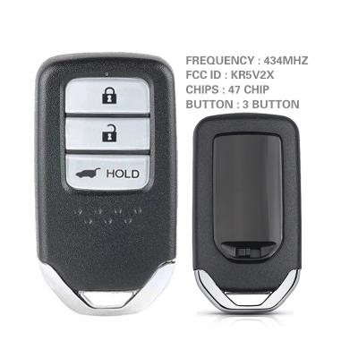 China Replacement Honda Jazz Grace Fit CN003136-D Driver CR-V Driver City Jazz Grace Fit Smart Remote Control Car Key 3 Buttons 433MHz for sale