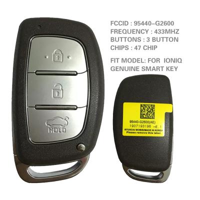 China For Hyundai Ioniq Smart Key CN020133 For Hyundai Ioniq Smart 3 Key Remote Buttons 433MHz 95440-G2600 for sale