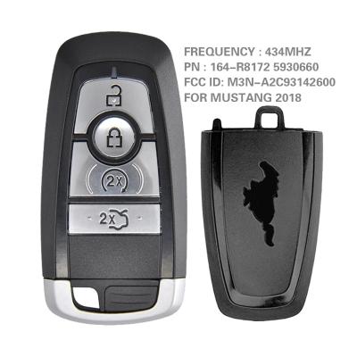 China For Ford Mustang 2018 CN018119 For Ford Mustang 2018 Smart Remote Keyless FCC 164-R8172 5930660 Key FOB ID M3N-A2C93142600 434MHz for sale