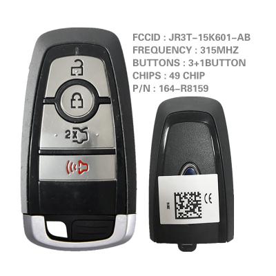 China Ford M ustang CN018066 4 Button Ford M ustang Smart Key Remote Keyless Prox Transmitter FOB with 315MHZ 164-R8159 FCCID JR3T-15K601-AB for sale