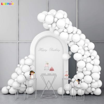 China Cheapest 60-80 Color 12 Inch+5 Inch+5 Inch Wedding Happy Birthday Graduation Baby Shower Set White Garland /Birthday /Wedding Party Decor/Gifts for sale