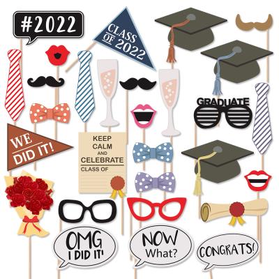 China New Graduation Party Photo Props Graduation Party Decorations Ceremony Props Photo Background Party Supplies 2022 for sale