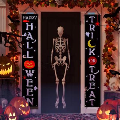 China Halloween Decor Wholesale Halloween Decorations Trick or Treat Door Indoor Outdoor Indoor Halloween Porch Banners for sale