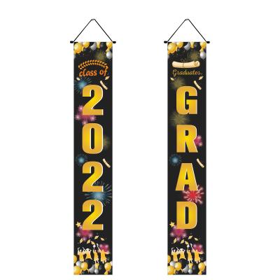 China Graduation Decor Congratulations Graduation Party Banner Graduate 2022 Ribbon For Home Room Party Supplies Decoration Set for sale