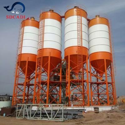 China Prepared Bulk Storage SDCADI Brand Customization Mobile Concrete Batching Plant With 50 Ton-200 Ton Concrete Cement Silo for sale