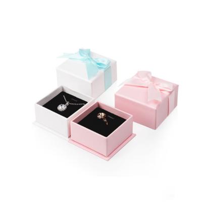 China Recyclable Hot Sale Necklace Bracelet Jewerly Set Black Paper Jewelry Boxes Custom Logo Drawer Packaging Jewelery Boxes for sale