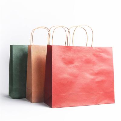 China Custom Paper Bags Recyclable With Your Own Logo Kraft Paper Bag Wholesale Paper Bags for sale