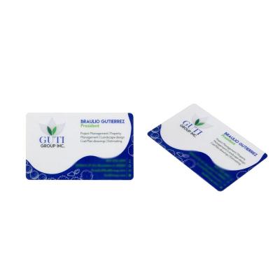 China PVC Pvc Frosted Transparent Business Card for sale