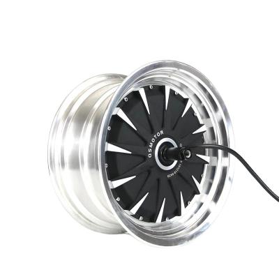 China Other SIAECOSYS/QSMotor 12x7.5inch 260 3000W 72V V1.12 70kph High Power BLDC In Wheel Hub Motor For Electric Scooter for sale