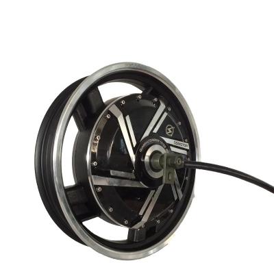 China IP54 QS Brushless Motor 16*3.0inch 3000W 273 40H V2 DC In Wheel Motor Electric Motorcycle Double Axle Hub Motor for sale