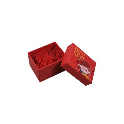 China Recycled Materials Customize Hot Selling Red Lid And Base Gift Boxes Eye Box With Box Pillow for sale