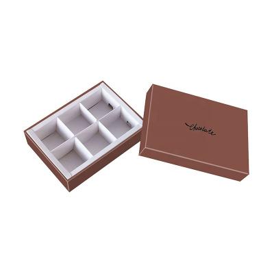 China Recycled Materials High Quality Custom Brown Chocolate Box Luxury Truffle Cardboard Box For Candy Or Chocolate Packaging for sale