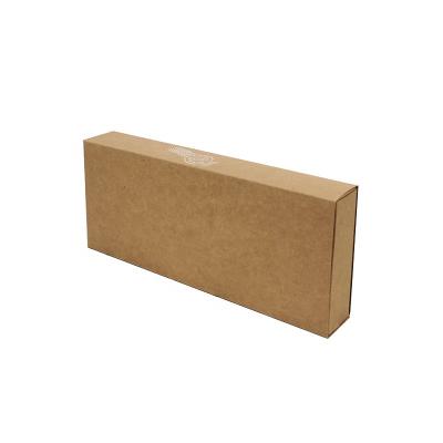 China Recycled Custom Natural Materials Brown Kraft Paper Flower Paper Gift Packaging Folding Slide Drawer Cardboard Box for sale