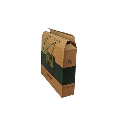 China 2021 Latest Materials Recycled Corrugated Kraft Paper Box For Food Packaging for sale