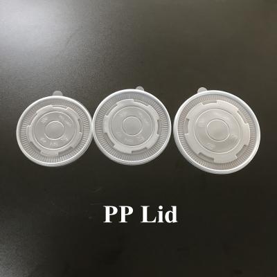 China Disposable food grade pp disposable plastic lid in kraft paper bowls factory direct sale for sale