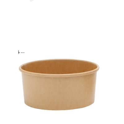 China 1300ml biodegradable kraft paper custom printed bowl with pp plastic innter dish and lid factory direct sale for sale