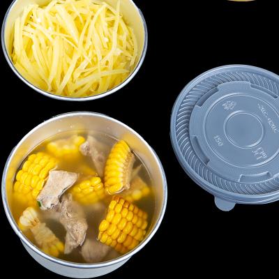 China Biodegradable Disposable Take Out Wrapping Paper Salad Bowl With Lid OPS PP Biodegradable Food Wrapping Paper Container On Sale for sale