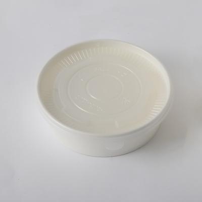 China Recyclable 1000ml white paper bowl with pp lid take away fast food packaging container factory direct supply for sale