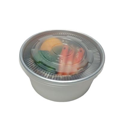 China Biodegradable Aluminum Foil Bowl With Plastic Lid Take Out Fast Food Packaging Container Factory Direct Supply for sale