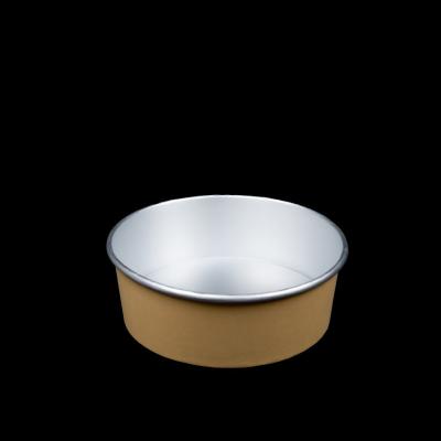 China New Arrivals 500ml Disposable Aluminum Foil Salad Bowl Biodegradable Biodegradable Take Out Food Packing Containers for sale