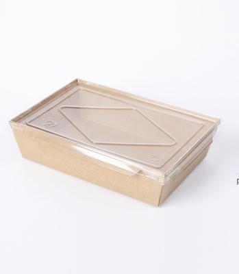 China Factory price waterproof wholesale rice salad soup food grade square paper box for caterer for sale