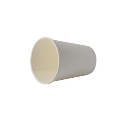 China Custom Printed Recycled Materials 400ml White Paper Single Wall Disposable Coffee Cup Factory Direct Supply for sale