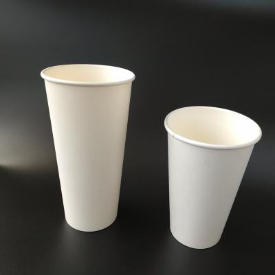 China Recycled Materials White Paper Disposable Cup For To Go Coffee Tea Packaging Factory Direct Supply for sale